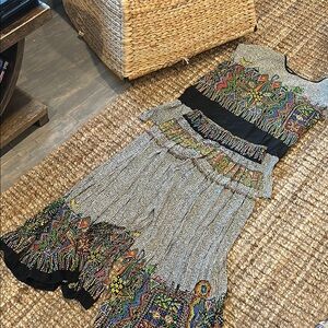 Platinum by Dorothy Schoelen Vintage Abstract Graphic Printed Two Piece Set